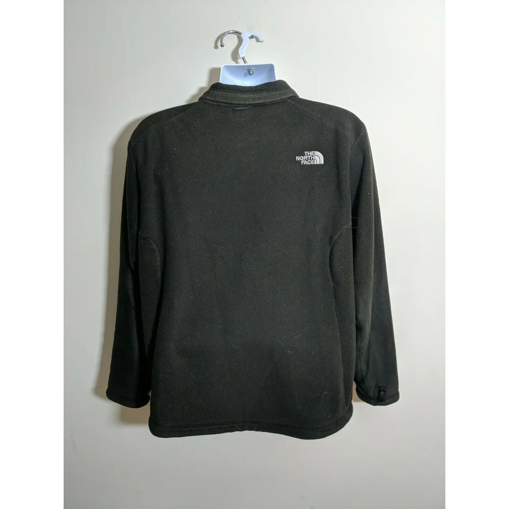The North Face Fleece Fall‎ Jacket Coat Zip-Up Black Men Size Medium M Light VTG